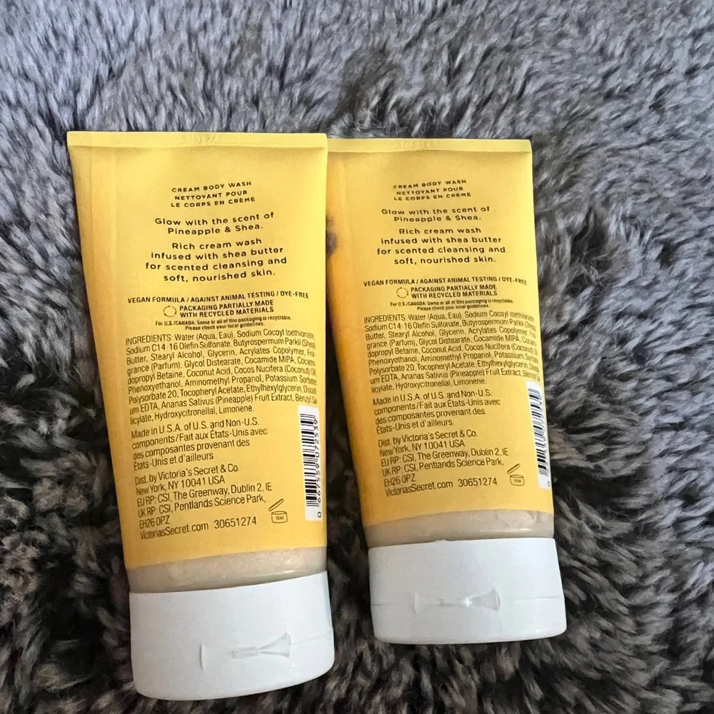 Victoria’s Secret PINEAPPLE & SHEA GLOW Cream Body Wash 8 floz / 236 ml
